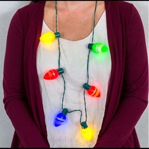 Christmas Lights Necklace 2 Pack
